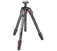 Manfrotto MT190GOC4 trépied Caméras numériques 3 pieds Noir, Rouge