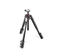 Manfrotto MT190XPRO4 Trépied Photo en Aluminium à 4 Sections avec Colonne Centrale Orientable à 90° - Trépied Professionnel pour Appareils Photo Reflex et Hybrides, Noir/Anthracite