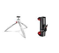 Manfrotto MTPIXIEVO-WH Blanc & MCPIXI - Pince Universelle pour Smartphone, Version Pro