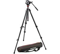 Manfrotto MVH500AH + 755CX3 Kit Trépied avec Bol intégré + Sac Noir
