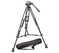 Manfrotto MVH502A,546BK-1 Kit avec Rotule Vidéo fluide MVH502A avec friction réglable + trépied double branches 546BK-1 en aluminium