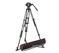 Manfrotto MVK504XTWINGA 504X Rotule Vidéo + Trépied Pied Double GS Kit en Aluminium