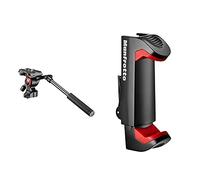 Manfrotto MVKBFR Befree Live Rotule Fluide MVH400AH & MCPIXI - Pince Universelle pour Smartphone, Version Pro