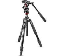 Manfrotto Trépied de voyage Befree Live Twist – Aluminium, fermeture à visser, stabilisateur vidéo