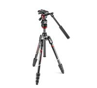 Manfrotto MVKBFRTC-LIVE trépied Caméscope portable 3 pieds Noir, Argent