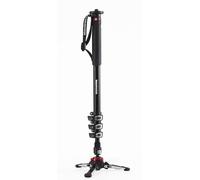 Manfrotto Video Monopod XPRO+, Support pour Appareil Photo, Smartphone, et Téléphone, en Aluminium à 4 Sections, Tige de Stabilisateur Vidéo avec Base Fluide