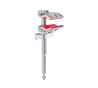 Manfrotto Mini pince étau C50MEJ – Ouverture 5 cm, Charge 25 kg, Tige crantée, Fixation 1/4″ – Gris