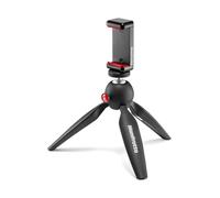 Trépied MANFROTTO de table PIXI Clamp MII + pince pour smartphone - Alu/Polymere noir