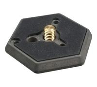 Manfrotto Plaque de Montage hexagonale à dégagement Rapide avec Filetage 3/8 pour Appareil Photo