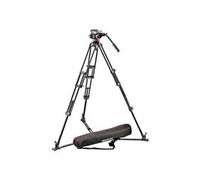 Manfrotto Professional fluid video system - Trépied - avec Manfrotto MVH502A Pro Video Head Noir G