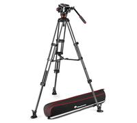 manfrotto rotule avec trepied double en carbone et stabilisateur central 504x