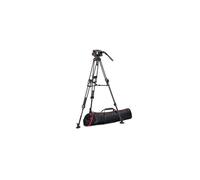 Manfrotto Rotule Vidéo Fluide 509-Trépied Ultraléger Rapide Flexible 645 Double Tube Alu - Kit Professionnel Appareil Photo Reflex, Appareil Numérique, Vlogging - Charge ADM.13 kg