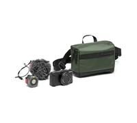 Manfrotto Street Slim Photography Backpack pour Appareil Reflex et Hybride, Ouverture Avant et Arrière, Compartiments Amovibles pour Appareil et Ordinateur, Sac pour Accessoires Photo, Couleur Vert