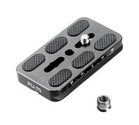 Manfrotto tête de trépied pour appareil photo avec dégagement rapide, adaptateur universel de 6,35 mm à 3/8", plaque QR Arca-Swiss (70 mm x 38 mm x 10 mm)