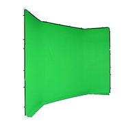 Manfrotto Toile de Fond Chroma Key FX Vert 4 x 2,9 m - Plus Grand Kit de Fond Chroma Key Tout-en-Un Réutilisable - Rapide à Installer - Facilement Transportable - MLBG4301CG