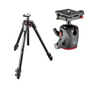 Manfrotto Trépied 055 Fibre de Carbone 3 Sec. et Rotule Ball XPRO, Plateau Rapide Top Lock, Haute Précision, Mouvement Fluide, Équipement Photo, Création de Contenu, Poids 2,6kg, Charges Jusqu’à 15kg