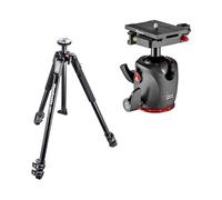 Manfrotto Trépied en aluminium à 3 sections 190X avec rotule en magnésium XPRO et plaque de dégagement rapide MSQ6PL