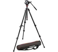 Manfrotto Trépied MVH500AH + 755CX3 Kit Trépied avec bol intégré + Sac Noir