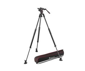 Manfrotto - Trépied rapide monotube carbone 635 + Rotule Nitrotech Série 612