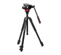 MANFROTTO Trépied vidéo en aluminium avec rotule fluide à base plate type 502 - MVK502055XPRO3V
