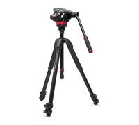 MANFROTTO Trépied vidéo en aluminium avec rotule fluide à base plate type 502 - MVK502055XPRO3V