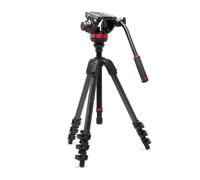 MANFROTTO Trépied vidéo en carbone avec rotule fluide à base plate type 502 - MVK502055CXPROV
