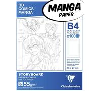 Manga bloc Storyboard - G.S. - B4 - 100F - 55g - Blanc