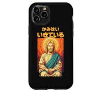 Manga chrétien Anime Jésus Méditation Dieu est Vivant Art Coque pour iPhone 11 Pro