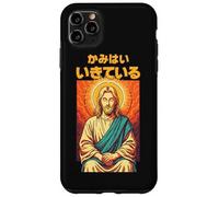 Manga chrétien Anime Jésus Méditation Dieu est Vivant Art Coque pour iPhone 11 Pro Max