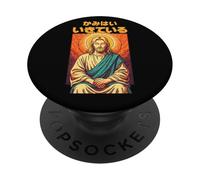 Manga chrétien Anime Jésus Méditation Dieu est Vivant Art PopSockets PopGrip Adhésif