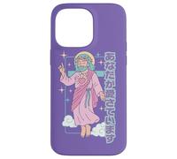 Manga chrétien Mignon Kawaii Jesus You are Loved Anime Violet Coque pour iPhone 14 Pro Max
