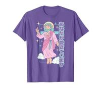Manga chrétien Mignon Kawaii Jesus You are Loved Anime Violet T-Shirt