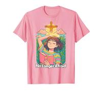 Manga Christian Anime No Longer Afraid Kawaii Bible Rose T-Shirt