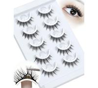 Manga Cils Individuels Auto-AdhéSifs Extension Cils Cluster Lashes Pre Glued Lash Clusters Look Naturel Pas De Colle NéCessaire C Curl Stick Sur Les Lashes Bricolage Doux Et LéGer par Obeyalash (F11)