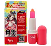 Manga Collection Lip Balm - Watermelon Kiss by Rude Cosmetics for Women - 0.123 oz Lip Balm