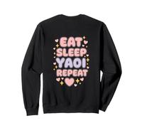 Manga d'amour pour garçon Eat Sleep Yuri Yaoi Repeat Sweatshirt