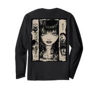 Manga Dark Horror Spirit Backprint Japan Streetwear Art Manche Longue