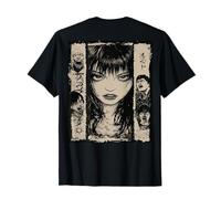 Manga Dark Horror Spirit Backprint Japan Streetwear Art T-Shirt