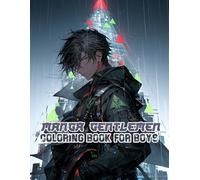 Manga Gentlemen Coloring Book for Boys: Urban Street Scenes and Cozy Cafe Backgrounds Designed to Complement Stylish Characters and Their Outfits