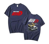 Manga Initial D T-Shirts Takumi Fujiwara Top Bunta Fujiwara Tee Fujiwara AE86 Summer Top T-Shirts Japan Anime Initial D Clothing