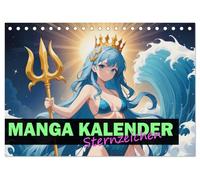 Manga Kalender Sternzeichen (Tischkalender 2026 DIN A5 quer), CALVENDO Monatskalender: Jedes Sternzeichen als Anime Manga Motiv