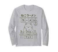 Manga Manga Manga Vintage Chonky Cat Ramen Lover Manche Longue