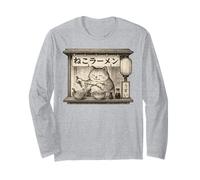 Manga Manga Manga Vintage Chonky Cat Ramen Lover Manche Longue