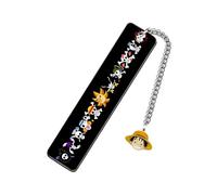 Manga Marque-pages Personnalisés Metal, Marque Page Acier Inoxydable, Créateur De Livres Avec Cool Anime Pendentif,Accessoires Uniques, Pour Les Amoureux Des Livres, Les Étudiants Et Les Ensei,Crâne