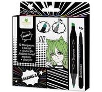 Manga - Marqueurs a alcool + feutre fin Vert G