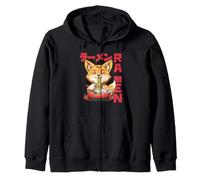 Manga Neko Otaku Ramen Renard Sweat à Capuche