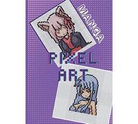 MANGA pixel art: Personnage MANGA en PIXEL à colorier et à reproduire