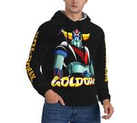Manga UFŏ%Robot Hoodies Men Fashion 3D Digital Printing Long Sleeve Hooded Casual Drawstring Hooded Top for Men Loose Sweatshirt Autumn Hooded Top，Medium