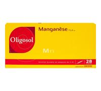 Manganèse Oligosol Solution Buvable 28 Ampoules
