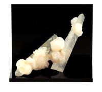 MANGANO CALCITE + QUARTZ - Pierre Naturelle en Provenance de Inner Mongolia, Chine - Pierre de guérison et d'amour, équilibre émotionnel 317.0 ct - Certificat d'Authenticité Inclus 105 x 35 x 35 mm G